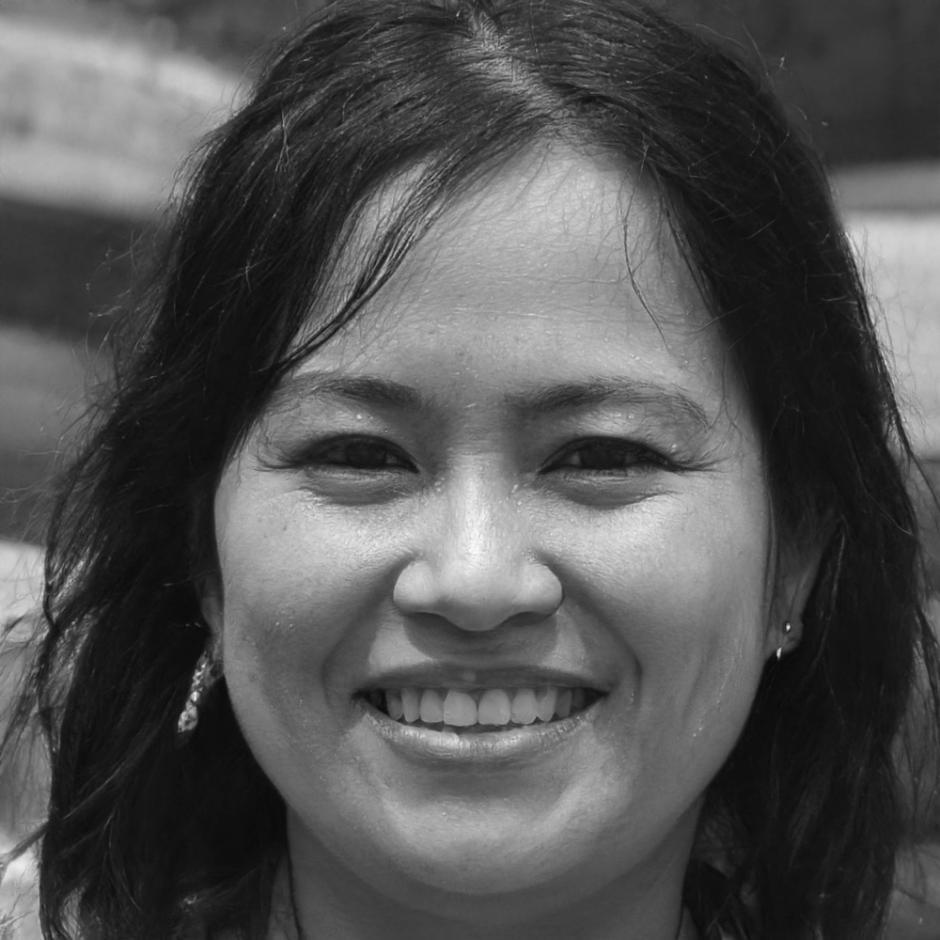 Teilnehmerin Birte Fröhlich in geschäftlicher Atmosphäre